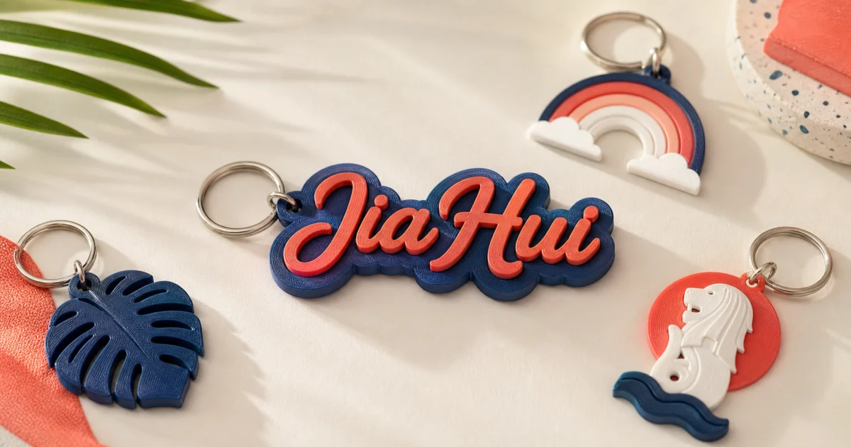 The Best Custom Keychains in Singapore (3D Printed, Ships in 3 Days)
